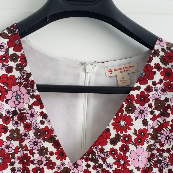Brooks brothers silk floral dress size 4 - Picture 6 of 7